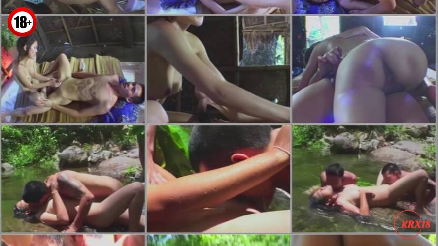 Thai Teen Threesome Outdoor