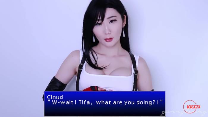 Yummy Kimmy As Tifa Enjoys A Toy Ride