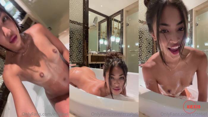 Asian Erzabelx Squirting In Her Soapy Bathtub