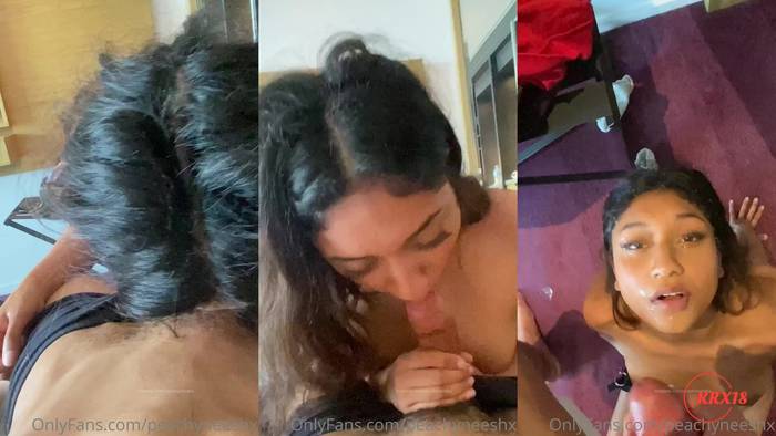 PeachyNeeshx Soaks Her Face With Huge Facial