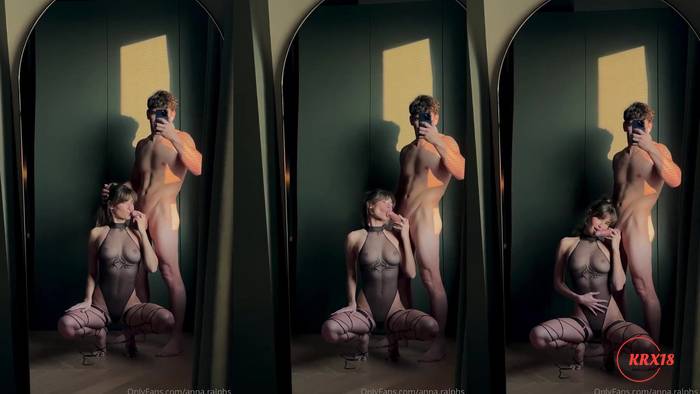 Anna Ralphs Deepthroat Mirror Blowjob Facial Cum