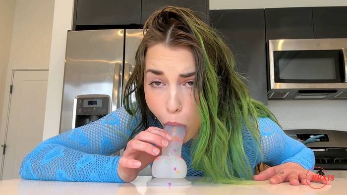 BaileyEilish Rides Her Dildo In The Kitchen