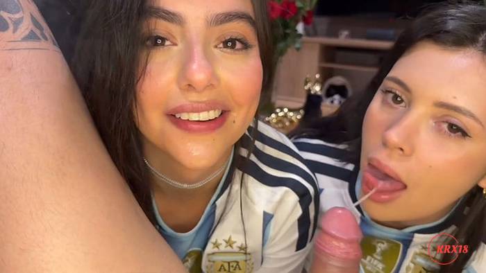 Iris Rodriguez & Sara Calixto Give A Double BJ