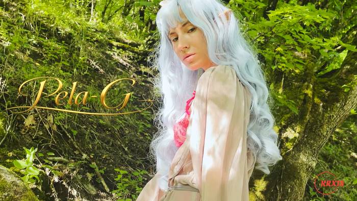 Сharming Elf Masturbates Her Pussy In Forest Domain