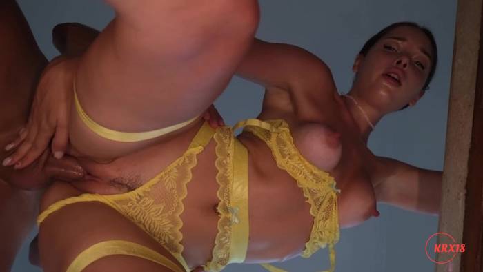 KateKuray Takes A Cock In Yellow Lingerie